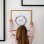 Personalised Family Birth Flowers Wreath Print, thumbnail 2 of 4