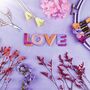 Floral ‘Love’ Embroidery Kit With Real Dried Flowers, thumbnail 8 of 8