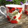 Set Of Four Gift Boxed Palace Mugs In Red Poppy Design, thumbnail 9 of 9