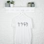 Family Birth Flower Personalised T Shirt, thumbnail 1 of 3