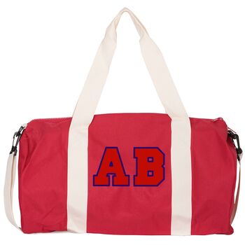 Personalised Red Duffle Bag For Weekends/Sleepovers, 5 of 7