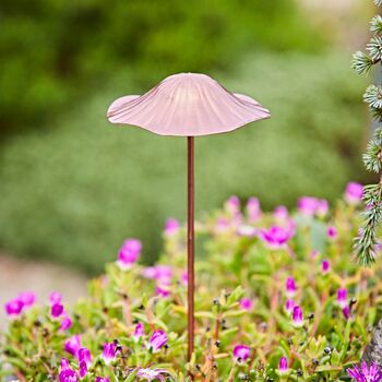 Recycled Metal Mushroom Garden Stake, 3 of 12