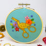 'Stork' Mini Embroidery Kit, thumbnail 1 of 3