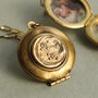 Gold Moon And Star Locket Necklace, thumbnail 1 of 9
