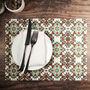 Aztec Hand Printed Fabric Placemat Set, thumbnail 4 of 11
