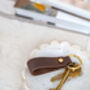 Personalised Leather Looped Key Ring, thumbnail 4 of 6
