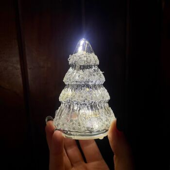 Light Up Little Glass Christmas Tree, 2 of 6