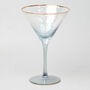 G Decor Set Of Four Grey Hammered Martini Glasses, thumbnail 4 of 6