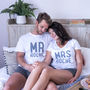 Personalised Mr And Mrs Pyjama Set, thumbnail 1 of 3