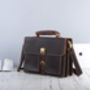 Vintage Look Leather Briefcase, thumbnail 12 of 12