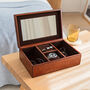 Personalised Leather Jewellery Box For Him, thumbnail 9 of 11