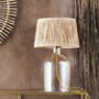 Glass And Raffia Table Lamp, thumbnail 1 of 2