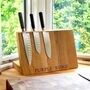 Magnetic Wooden Knife Block, thumbnail 1 of 1