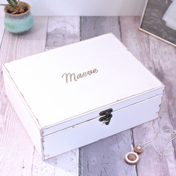 Personalised Wooden Jewellery Box, 2 of 11