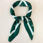 Dark Green Polka Dot Silky Scarf, thumbnail 3 of 4