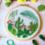 Glasshouse Cactus And Plants Embroidery Kit, thumbnail 6 of 6