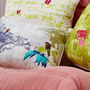 Tropical Trees And Flowers Silk Cushion, thumbnail 2 of 7