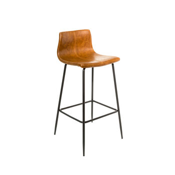 Grayson Tan Brown Set Of Two Kitchen Bar Stools, 3 of 6