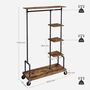 Five Tier Clothes Organiser Rack On Wheels, thumbnail 7 of 8