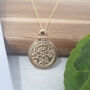 18k Gold Vermeil Plated Coin Necklace, thumbnail 1 of 3