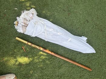 Paradise Print Handmade Garden Parasol, 7 of 7