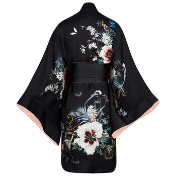Silk Kimono Dressing Gown Garden Of Dreams, 3 of 11