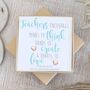Rose Gold Heart Earrings, Teachers Encourage Minds, thumbnail 1 of 4
