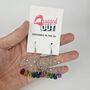 Gay Pride Cloud Earrings, thumbnail 2 of 2