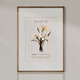Birth Flower Wall Print 'Daffodil' For March, thumbnail 6 of 9