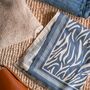 Blue Zebra Blanket Pashmina Scarf, thumbnail 2 of 2