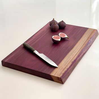 Purple Heart Live Edge Chopping Board, 2 of 4