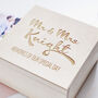 Personalised Wedding Gift Wooden Keepsake Box, thumbnail 2 of 2
