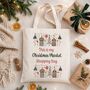 Christmas Market Shopping Tote Bag Gift, thumbnail 1 of 6