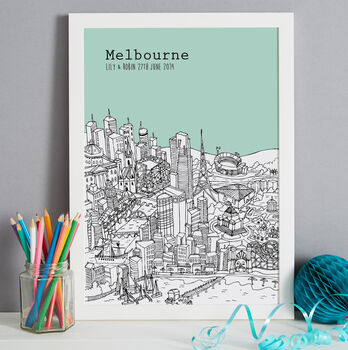 Personalised Melbourne Print, 7 of 10