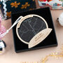 First Christmas Married Snow Globe Map Christmas Bauble, thumbnail 2 of 3