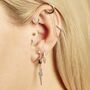 Mini Sparkling Huggie Hoop Earrings, thumbnail 5 of 7