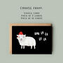 'Baa La La La La' Santa Sheep Christmas Card, thumbnail 7 of 10