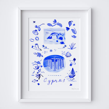 Scenes Of Cyprus Blue Tile Inspired Travel Print, 12 of 12