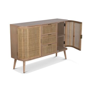 Rattan Curved Sideboard, 4 of 6