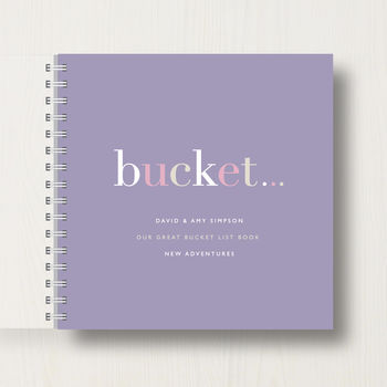 Personalised 'Bucket' List Memory Book Or Album, 8 of 11