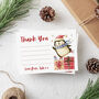 Pack Of Penguin Christmas Thank You Note Cards, thumbnail 1 of 2