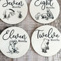 Pooh Bear Wooden Baby Milestone Discs Set Baby Gift, thumbnail 5 of 9