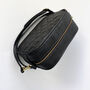Black Leather Quilted 'Riviera' Handbag, thumbnail 6 of 7