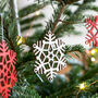Wooden Snowflake Christmas Decoration, thumbnail 9 of 9