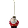 Red Glass Santa Claus Baubles Box Of Four, thumbnail 2 of 6