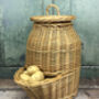 Wicker Potato And Onion Storage Hoppers Set Of Two, thumbnail 2 of 7