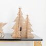 Set Of Three Hessian Christmas Trees, thumbnail 2 of 4