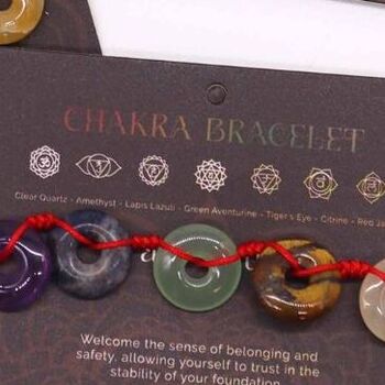Chakra String Bracelet Large Donuts, 2 of 2