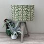 Woodcote Forest Green Botanical Drum Lampshades, thumbnail 1 of 8