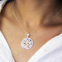 Sterling Silver Om And Chakra Necklace, thumbnail 2 of 6